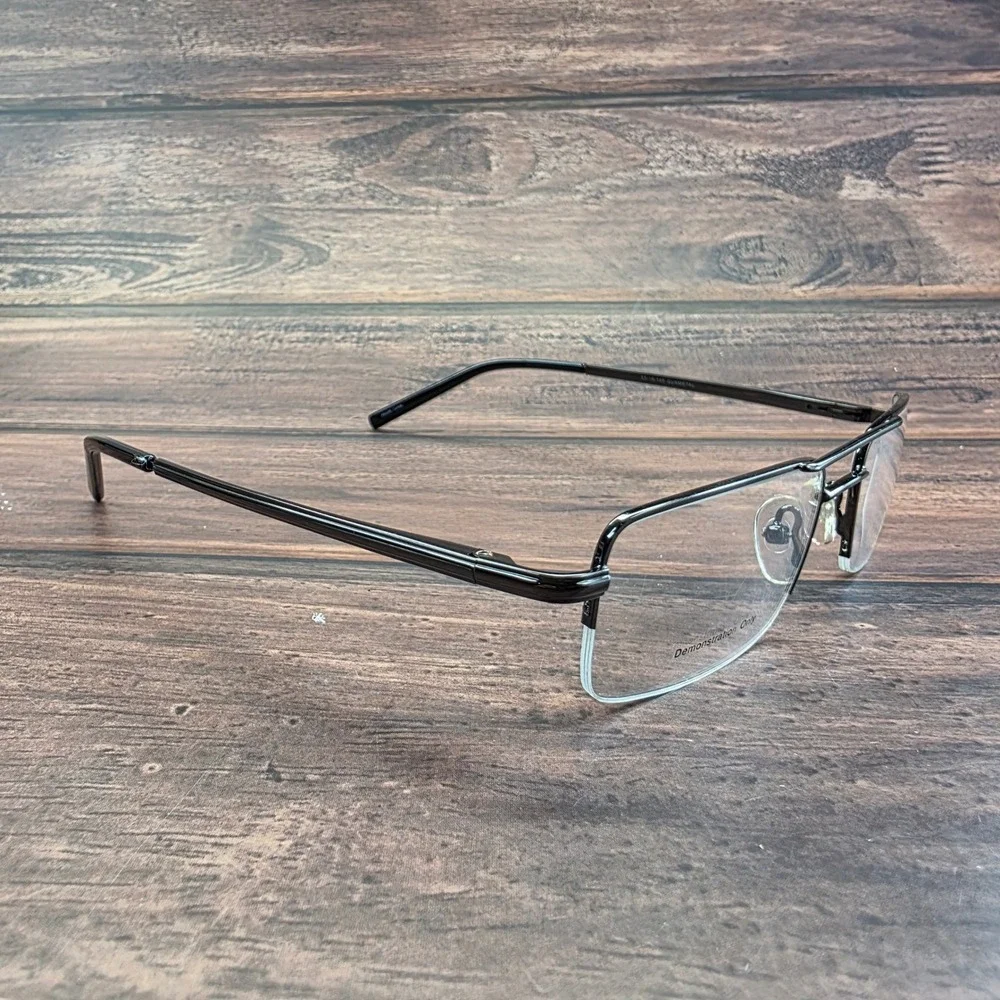 Jubilee 5778 Gunmetal Eyeglasses Semi-Rimless Double Bridge Frames 53-19-145